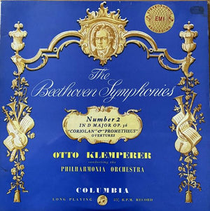 BEETHOVEN | SYMPHONY NO 2 IN D MAJ OP 36 / CORIOLAN AND PROMETHEUS OVERTURES - PO KLEMPERER