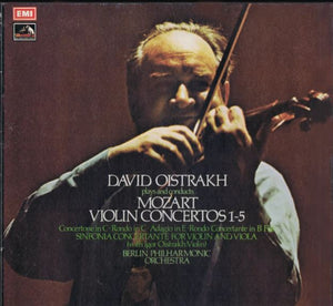 MOZART | VIOLIN CONCERTOS 1-5 / SINFONIA CONCERTANTE / - OISTRAKH BPO OISTRAKH - B/W DOG