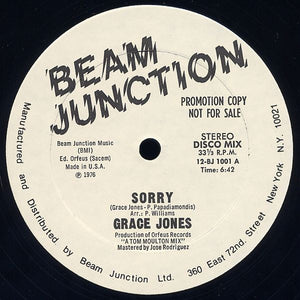 GRACE JONES | SORRY / THATS THE TROUBLE - 12 - PROMO