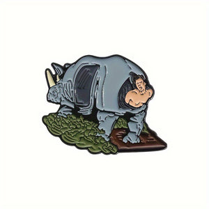 ACE VENTURA RHINOCEROS BUTT ENAMEL BADGE