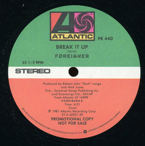 FOREIGNER | HEAD GAMES/BREAK IT UP 12"