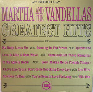 MARTHA AND THE VANDELLAS | GREATEST HITS - US - WRITING ON BACK COVER