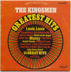 KINGSMEN | KINGMENS GREATEST HITS - 1966 - STICKER ON COVER