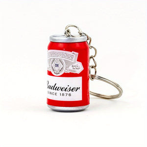 BUDWEISER CAN 3D KEYRING