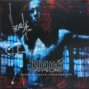 BEHEMOTH | ANTICHRISTIAN PHENOMENON - 2022 REISSUE - BLUE / RED SPLATTER - SIGNED (45RPM)
