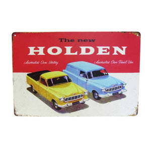 NEW HOLDEN RETRO ART TIN SIGN