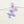 BALLOON DOG IRIDESCENT PURPLE KEYRING