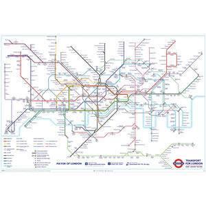 LONDON UNDERGROUND MAP POSTER 679