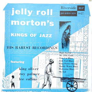 JELLY ROLL MORTON | JELLY ROLL MORTONS KINGS OF JAZZ - 10 INCH - RED VINYL - SEAM SPLIT