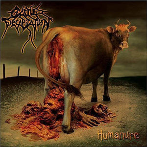 CATTLE DECAPITATION | HUMANURE - 2022 REISSUE - BEIGE MARBLED - NUMBERED - SIGNED - CW SEVEN INCH