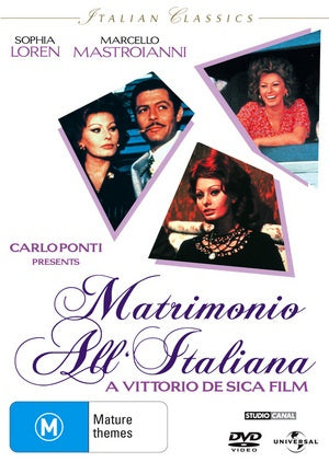 MOVIE FOR | MARRIAGE ITALIAN STYLE (MATRIMONIO ALL ITALIANA)