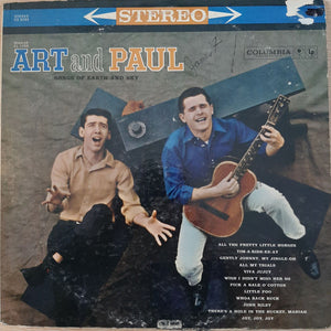 ART AND PAUL | SONGS OF EARTH AND SKY - PROMO STICKER ON LABEL