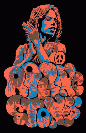 ROLLING STONES 1969 HEAD SHOP TOUR POSTER  27 X 43CM A3 PRINT