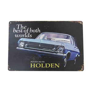 HOLDEN HR RETRO ART TIN SIGN