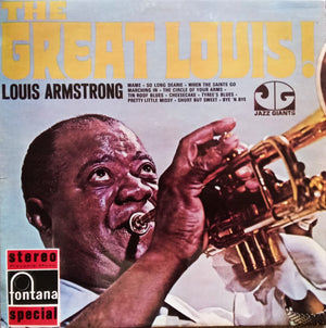 LOUIS ARMSTRONG | GREAT LOUIS - NZ - WRITING ON SLEEVE - RECORD BIT ROUGH