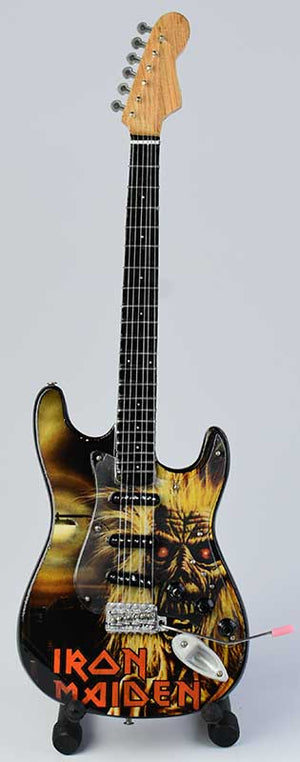 IRON MAIDEN 1980 KILLER MINIATURE GUITAR FIGURINE