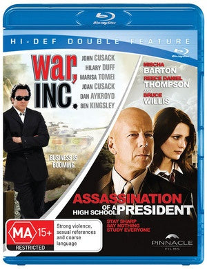 MOVIE BLUACT | WAR INC / ASSASINATION OF A HIGH SCHOOL PRESIDENT (2BLU - RAY)