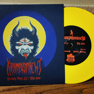 KRAMPUSNACHT | TRINITY PART 2 - THE SON - SIGNED (YELLOW WAX SEVEN INCH SINGLE)