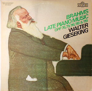 BRAHMS | LATE PIANO MUSIC OP 76 79 116 118 119 - GIESEKING - 2LP