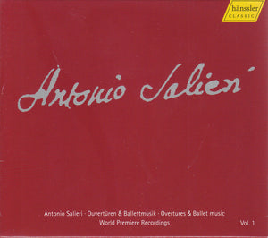 ANTONIO SALIERI / THOMAS FEY | OVERTURES AND BALLET MUSIC