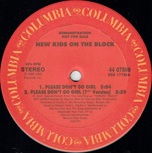 NEW KIDS ON THE BLOCK | PLEASE DON'T GO GIRL 12 - US PROMO - GENERIC SLEEVE