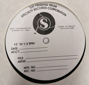 KONITZ LEE / MARSH WARNE | LEE KONITZ AND WARNE MARSH - TEST PRESS