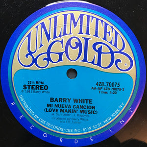 BARRY WHITE | MI NUEVA CANCION / ELLA ES TODO PARA MI 12 - US - GENERIC SLEEVE
