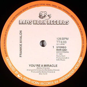FRANKIE AVALON | YOU'RE A MIRACLE 12 - DUTCH PRESSING - GENERIC RECORD COMPANY SLEEVE