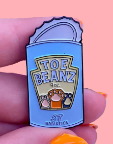 TOE BEANS CAN BADGE