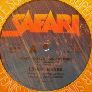 HAYES. LYNDA | DON'T YOU LOVE ME ANYMORE 12 - UK - GENERIC RECORD COMPANY SLEEVE