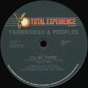 YARBROUGH AND PEOPLES | I'LL BE THERE / I ONLY LOVE YOU 12 - US - GENERIC RECORD COMPANY SLEEVE