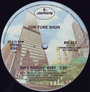 CON FUNK SHUN | AIN'T NOBODY BABY 12 - US PROMO - GENERIC SLEEVE