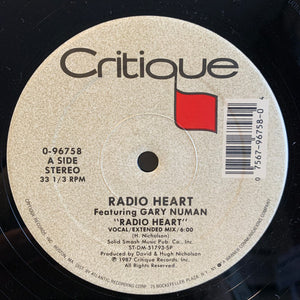 RADIO HEART FEATURING GARY NUMAN | RADIO HEART 12 - US - GENERIC RECORD COMPANY SLEEVE