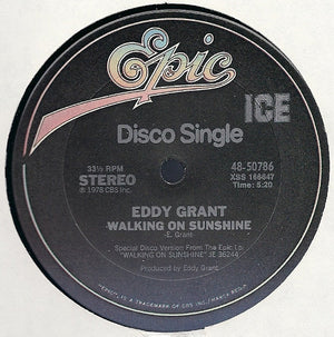 EDDY GRANT | WALKING ON SUNSHINE / SUNSHINE JAM 12 - US - GENERIC RECORD COMPANY SLEEVE