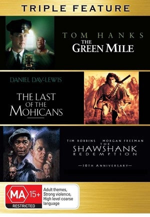 MOVIE DR | GREEN MILE / LAST OF THE MOHICANS / SHAWSHANK REDEMPTION