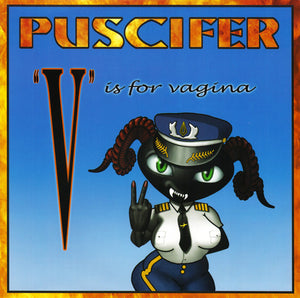 PUSCIFER | V IS FOR VAGINA - 2LP - REISSUE - BLUE BLACK SMOKE - SEALED