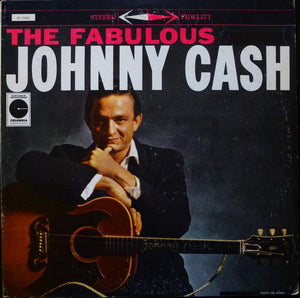 JOHNNY CASH | FABULOUS JOHNNY CASH - 1973 REISSUE - SEAM SPLIT - STICKER ON COVER