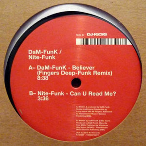 DAM-FUNK NITE-FUNK | BELIEVER / CAN U READ ME? 12 - GERMAN PRESSING - GENERIC SLEEVE