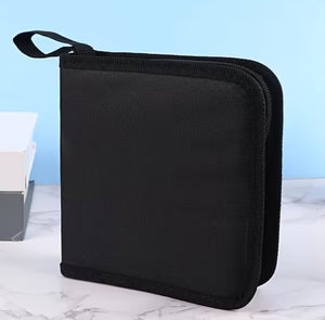 CD WALLET FITS 40 CD/DVD BLACK NYLON