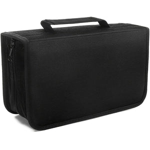 CD WALLET FITS 128 CD/DVD BLACK NYLON