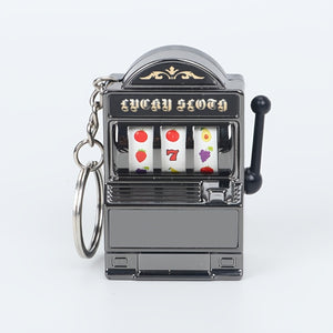 SLOT MACHINE LUCKY KEYRING BLACK