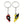DEADPOOL WOLVERINE BEST FRIENDS KEYRINGS 2 PACK