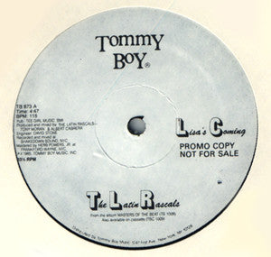 LATIN RASCALS | LISA'S COMING 12 - US PROMO - SINGLE PLAYING SIDE - GENERIC RECORD COMPANY SLEEVE