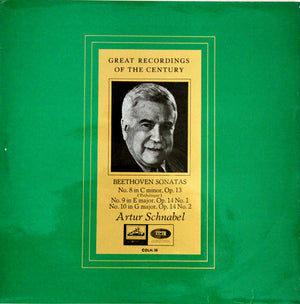 BEETHOVEN | PIANO SONATAS NOS 8 PATHETIQUE, 9 AND 10 - SCHNABEL