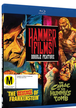MOVIE BLUHOR | REVENGE OF FRANKENSTEIN / CURSE OF THE MUMMY'S TOMB (BLU-RAY) (REGION A)