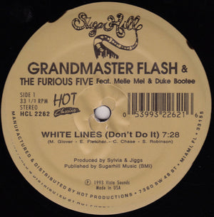 GRANDMASTER FLASH AND MELLE MEL | WHITE LINES (DON'T DON'T DO IT) / MESSAGE 2 (SURVIVAL) - 12 - GENERIC SLEEVE