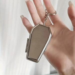 COFFIN KEYRING SILVER ASH HOLDER