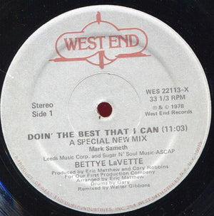 BETTYE LAVETTE | DOIN' THE BEST THAT I CAN - 12 - COMPANY SLEEVE WITH HYPE