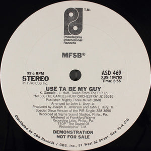 MFSB | USE TA BE MY GUY - 12 - PROMO
