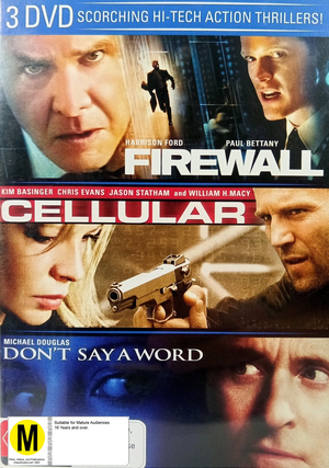 MOVIE THR | FIREWALL / CELLULAR / DONT SAY A WORD (3 DVD)
